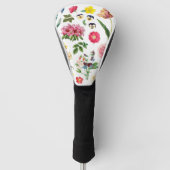  bloem,  botanisch, wilde bloem golfheadcover (Voorkant)