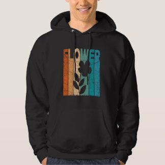Bloem Botanische Bloemen Liefhebber Retro Flori Hoodie
