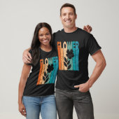 Bloem Botanische Bloemen Liefhebber Retro Flori T-shirt (Unisex)