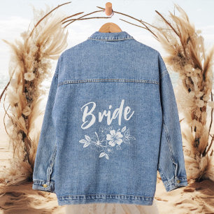 Bloem Botanische bruid bruids cadeau Denim Jacket