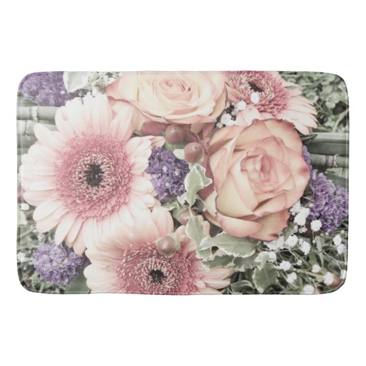 bloem, bouquet, floreel, mooi, decoratie, badmat (Voorkant)