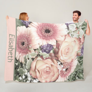 bloem, bouquet, floreel, mooi, decoratie, fl fleece deken