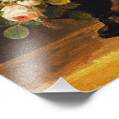 Bloem Bouquet in antiek vaas Foto Afdruk (Hoek)