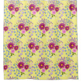 Bloem Bouquet met Dahlia Douchegordijn (Voorkant)