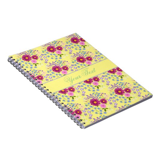 Bloem Bouquet met Dahlia Notitieboek (Rechterzijde)