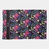 Bloem Bouquet Monogram Black Theedoek (Horizontaal)