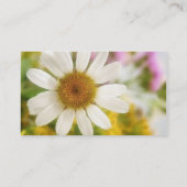 Bloem Bouquet - White Daisy Visitekaartje (Achterkant)