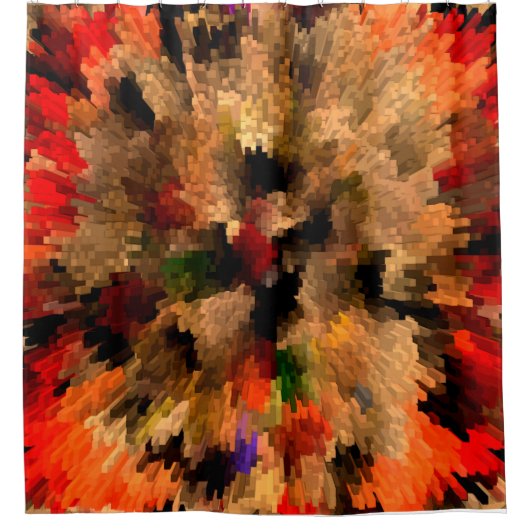 Bloem branden..... douchegordijn (Voorkant)