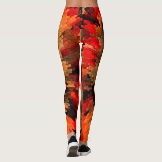 Bloem branden..... leggings (Achterkant)