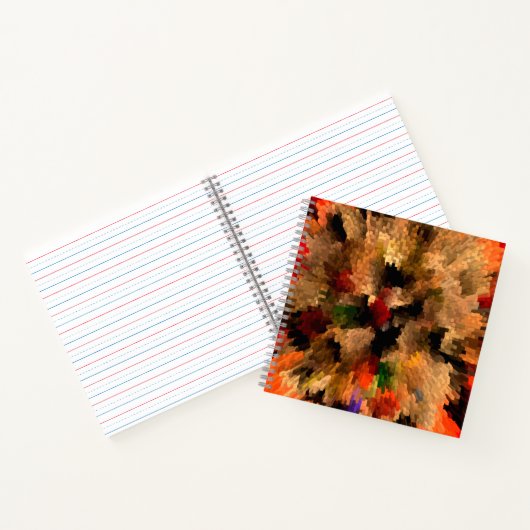 Bloem branden..... notitieboek (Binnen)