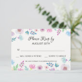 Bloem Breeze RSVP Kaart (Staand voorkant)
