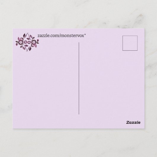 Bloem Briefkaart (Achterkant)