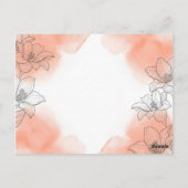 bloem briefkaart (Achterkant)