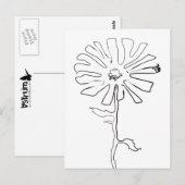 bloem briefkaart (Voorkant / Achterkant)