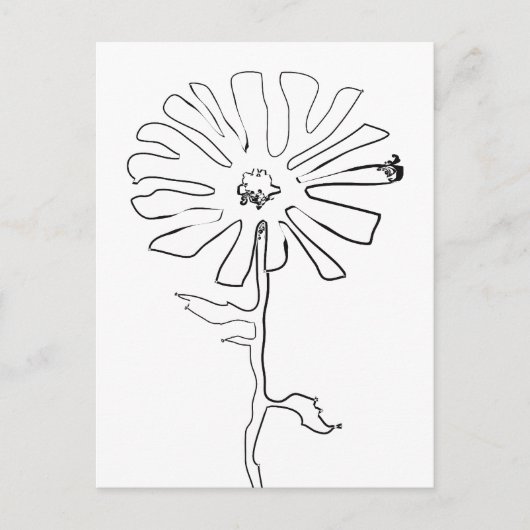bloem briefkaart (Voorkant)