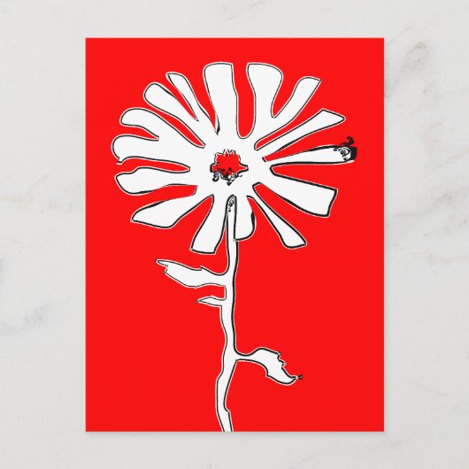 bloem briefkaart (Voorkant)
