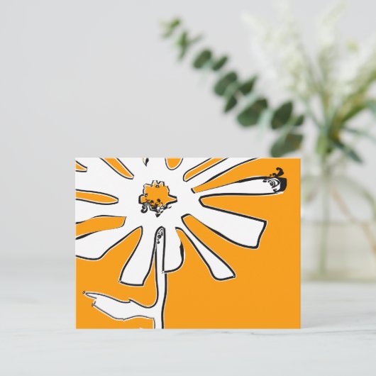 bloem briefkaart (Staand voorkant)