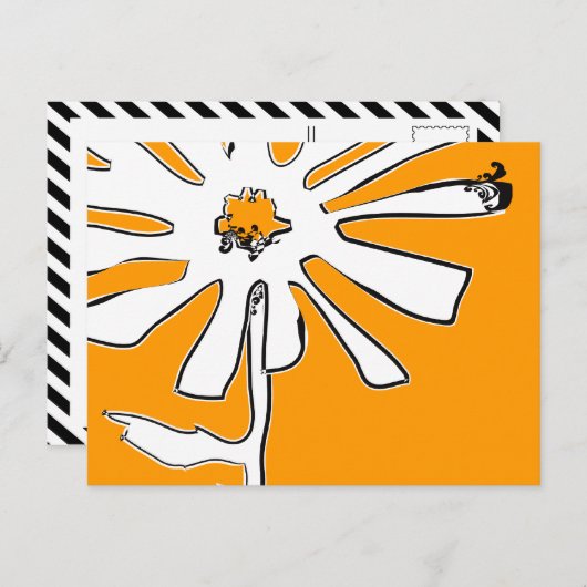 bloem briefkaart (Voorkant / Achterkant)