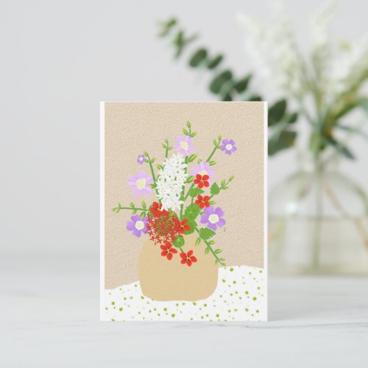 Bloem Briefkaart (Staand voorkant)