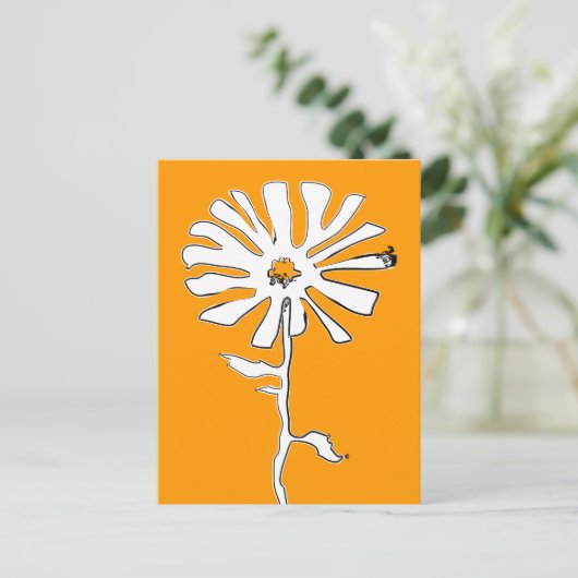 bloem briefkaart (Staand voorkant)