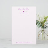 Bloem briefpapier: 5,5 x 8,5 briefpapier (Staand voorkant)