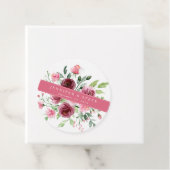 Bloem Bruiloft Cirkel Cadeaubonnen Bedankjes Labels (In situ)