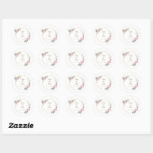 Bloem bruiloft enveloppe sluitzegels favor sticker (Vel)