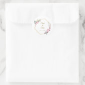 Bloem bruiloft enveloppe sluitzegels favor sticker (Tas)