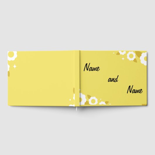 bloem bruiloft gastenboek (Volledig)