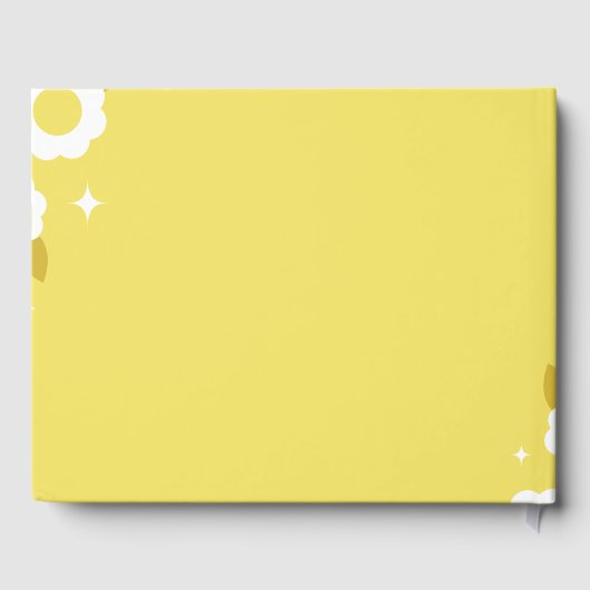 bloem bruiloft gastenboek (Achterkant)