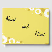 bloem bruiloft gastenboek (Voorkant)