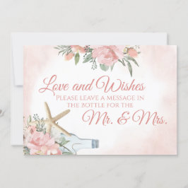 Bloem Bruiloft op het Strand Kaart