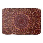 Bloem Bruin Mandala Ontwerp Badmat (Voorkant)