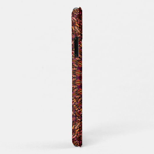 Bloem Bruin Mandala Ontwerp Case-Mate iPhone Case (Achterkant/rechts)