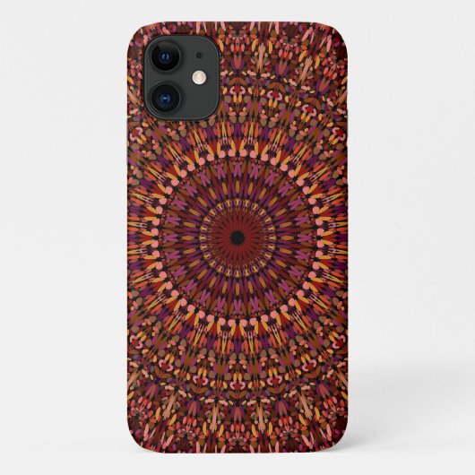 Bloem Bruin Mandala Ontwerp Case-Mate iPhone Case (Achterkant)