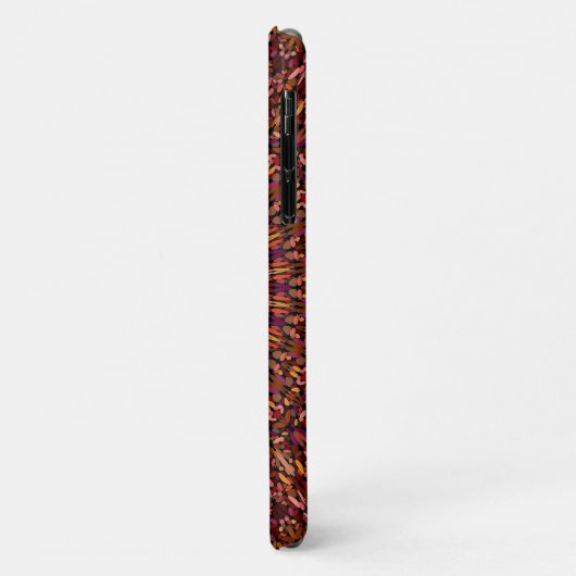 Bloem Bruin Mandala Ontwerp Case-Mate iPhone Case (Achterkant/links)