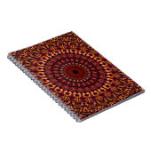 Bloem Bruin Mandala Ontwerp Notitieboek (Rechterzijde)