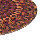 Bloem Bruin Mandala Ontwerp Snijplank (Hoek)