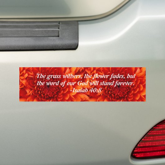 Bloem Bumpersticker (Op auto)
