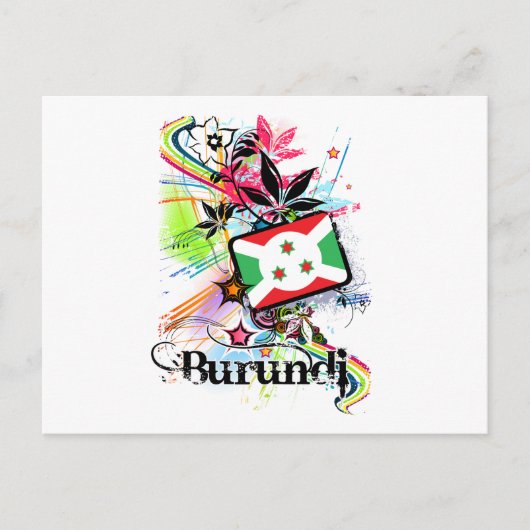 Bloem Burundi Briefkaart (Voorkant)