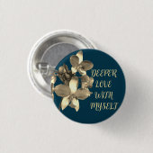 BLOEM CADO MOEDER, OMA, DOCHTER, BAAS MINNAAR RONDE BUTTON 3,2 CM (Voorkant /achterkant)