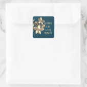 BLOEM CADO MOEDER, OMA, DOCHTER, BAAS MINNAAR VIERKANTE STICKER (Tas)
