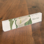  Bloem Calla Lily Green laat kleding hangen Naambordje (Zijkant)