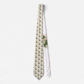Bloem Calla Lily Green laat kleding hangen Stropdas (Voorkant)
