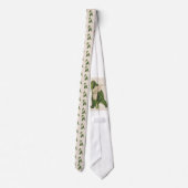 Bloem Calla Lily Green laat kleding hangen Stropdas (Achterkant)