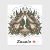 Bloem Camperstickers | Uitgestanste Sticker (Vel)