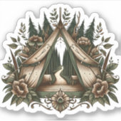 Bloem Camperstickers | Uitgestanste Sticker (Voorkant)