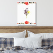 Bloem Canvas Afdruk (Insitu (Slaapkamer))