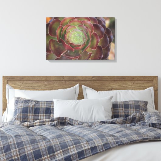 Bloem Canvas Afdruk (Insitu (Slaapkamer))