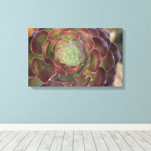 Bloem Canvas Afdruk (Insitu (Houten vloer))